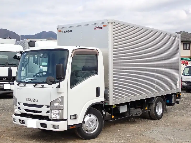 いすゞ エルフ 小型 アルミバン パワーゲート 床鉄板 の中古トラック【車両No.185479】