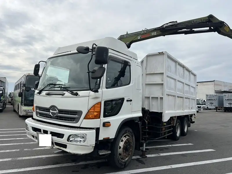 日野 レンジャー 中型/増トン クレーン付 ヒアブ ベッド の中古トラック【車両No.185541】