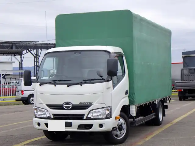 日野 デュトロ 小型 平ボディ 幌 TKG-XZC655M の中古トラック【車両No.185548】