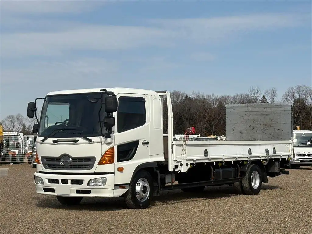 日野 レンジャー 中型/増トン 平ボディ パワーゲート ベッド の中古トラック【車両No.185313】