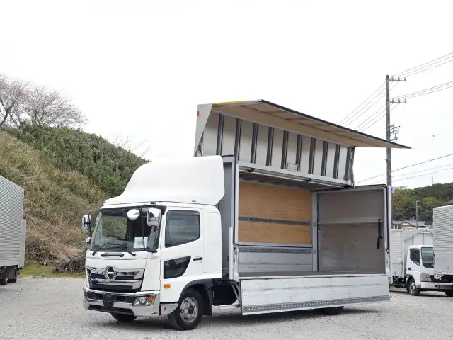 日野 レンジャー 中型/増トン ウイング パワーゲート ベッド の中古トラック【車両No.185623】