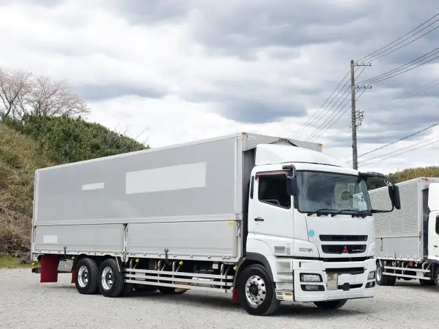 三菱 スーパーグレート 大型 ウイング 床鉄板 エアサス の中古トラック【車両No.185646】