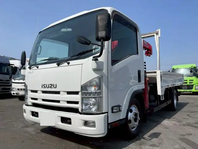 いすゞ エルフ 小型 クレーン付 4段 ラジコン の中古トラック【車両No.185600】