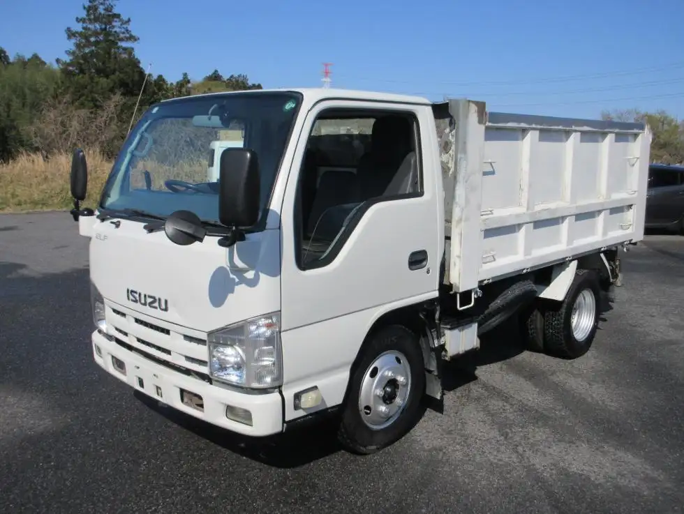 いすゞ エルフ 小型 ダンプ 土砂禁 ステンレス張り の中古トラック【車両No.185716】