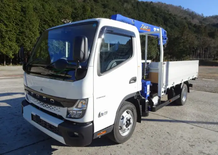 三菱 キャンター 小型 クレーン付 アルミブロック 4段 の中古トラック【車両No.185736】