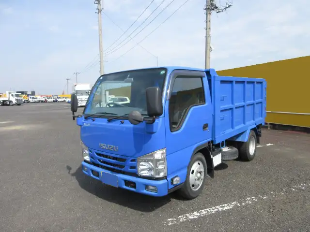 いすゞ エルフ 小型 ダンプ 土砂禁 ステンレス張り の中古トラック【車両No.185805】