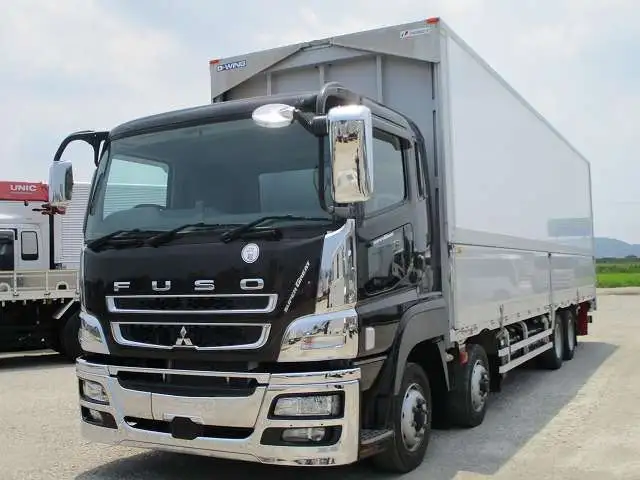 三菱 スーパーグレート 大型 ウイング エアサス ベッド の中古トラック【車両No.185892】