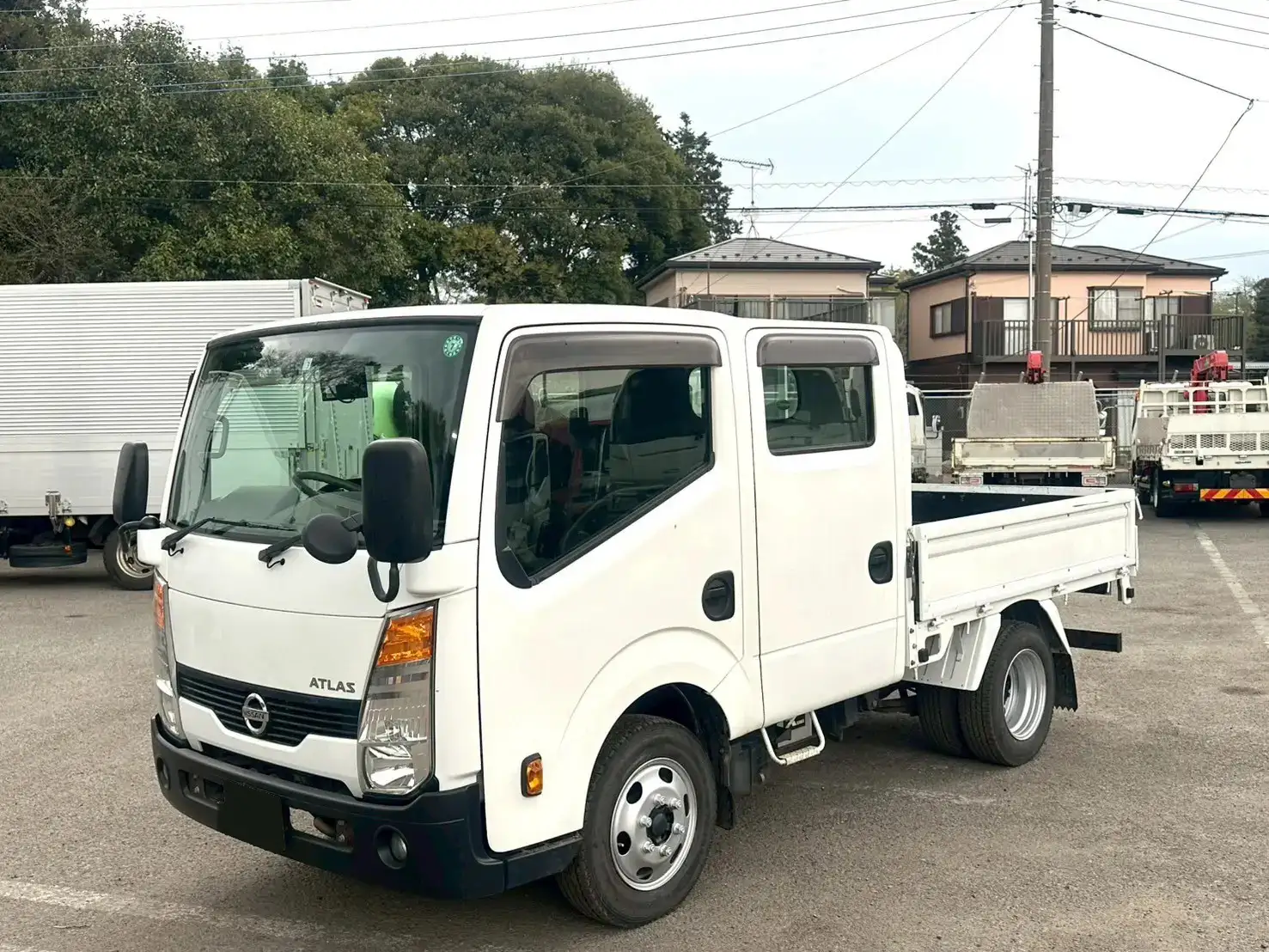 日産 アトラス 小型 平ボディ Wキャブ CBF-SQ2F24 の中古トラック【車両No.186065】
