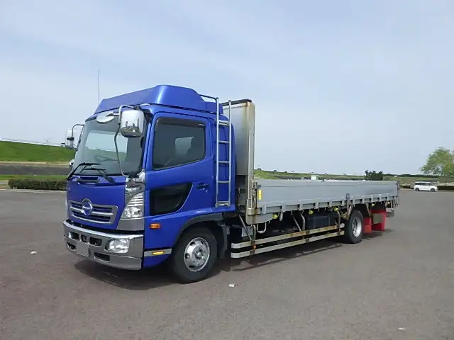 日野 レンジャー 中型/増トン 平ボディ 床鉄板 アルミブロック の中古トラック【車両No.186155】