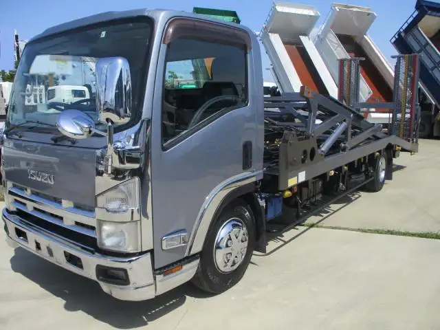 いすゞ エルフ 小型 車両重機運搬 カスタム PKG-NPR75N の中古トラック【車両No.186104】