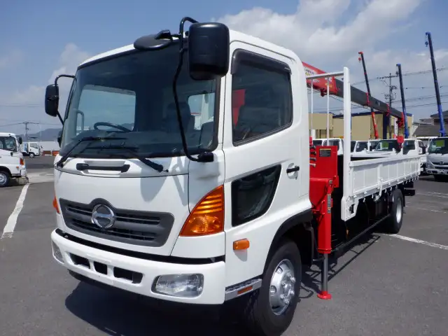日野 レンジャー 中型/増トン クレーン付 床鉄板 4段 の中古トラック【車両No.186223】