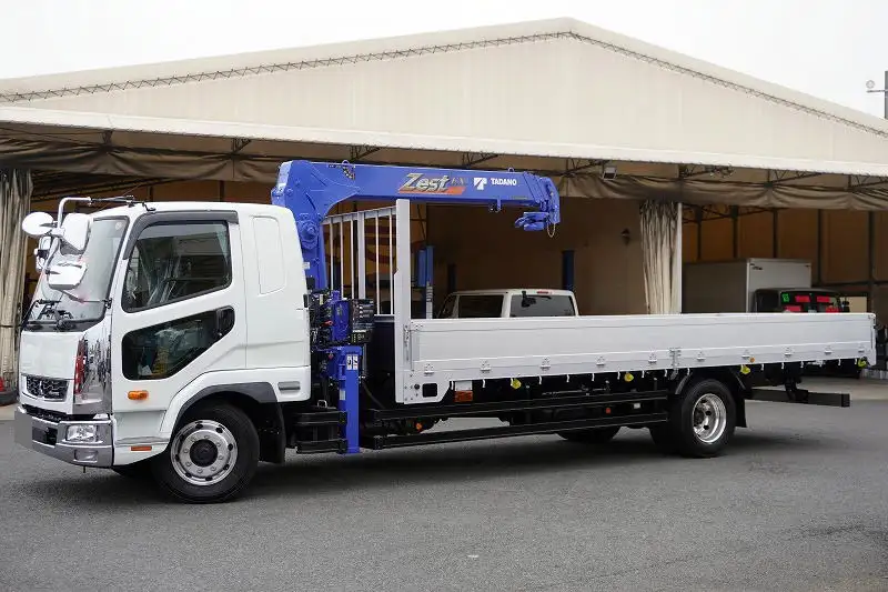 三菱 ファイター 中型/増トン クレーン付 アルミブロック 4段 の中古トラック【車両No.186423】
