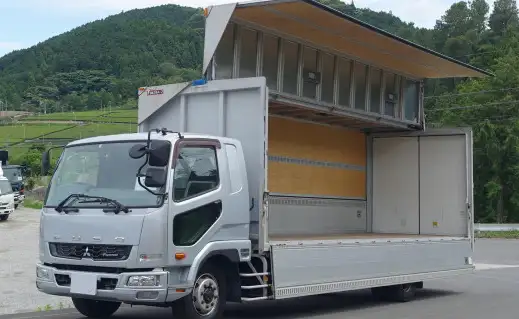 三菱 ファイター 中型/増トン ウイング エアサス ベッド の中古トラック【車両No.186573】