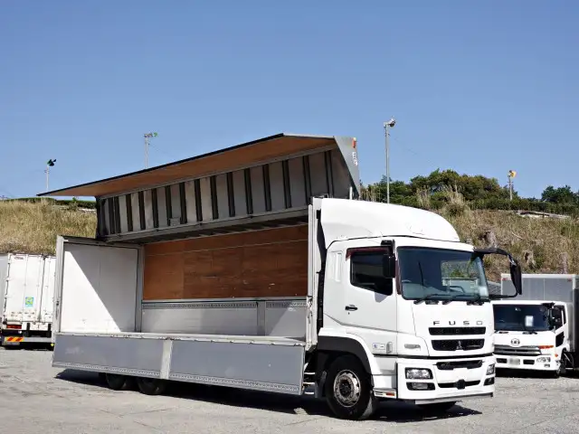 三菱 スーパーグレート 大型 ウイング エアサス ベッド の中古トラック【車両No.186580】
