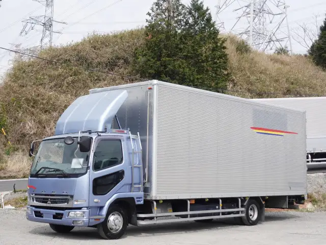 三菱 ファイター 中型/増トン アルミバン ベッド PDG-FK61F の中古トラック【車両No.186604】