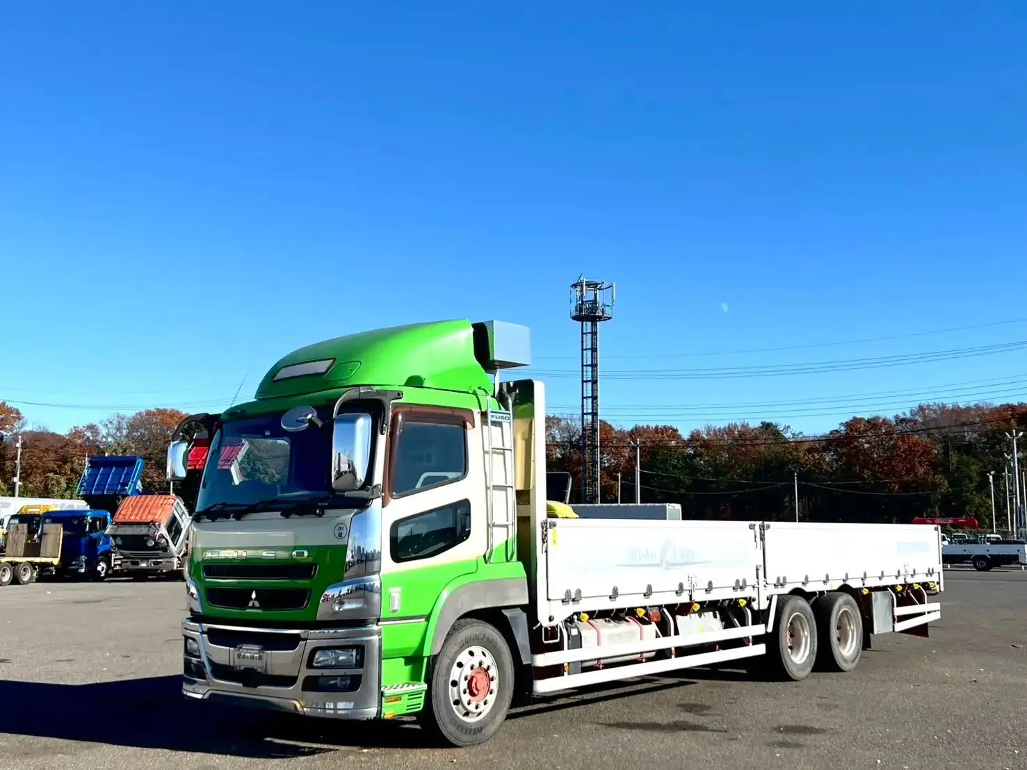 三菱 スーパーグレート 大型 平ボディ アルミブロック エアサス の中古トラック【車両No.186651】