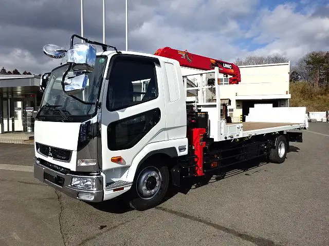 三菱 ファイター 中型/増トン 車両重機運搬 4段クレーン ラジコン の中古トラック【車両No.186539】