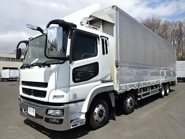 三菱 スーパーグレート 大型 ウイング エアサス ベッド の中古トラック【車両No.186563】