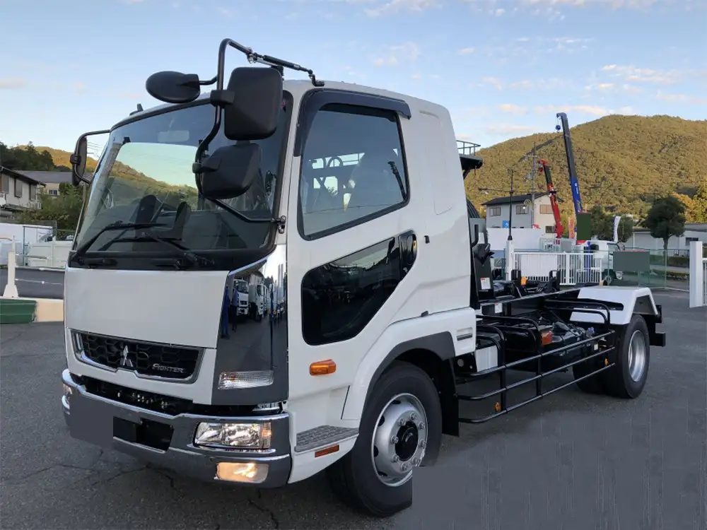 三菱 ファイター 中型/増トン アームロール ツインホイスト ベッド の中古トラック【車両No.186729】