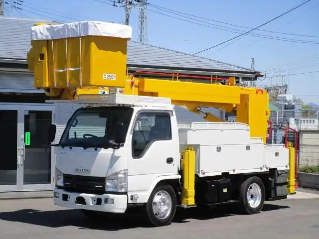 いすゞ エルフ 小型 高所・建柱車 高所作業車 電工仕様 の中古トラック【車両No.186678】