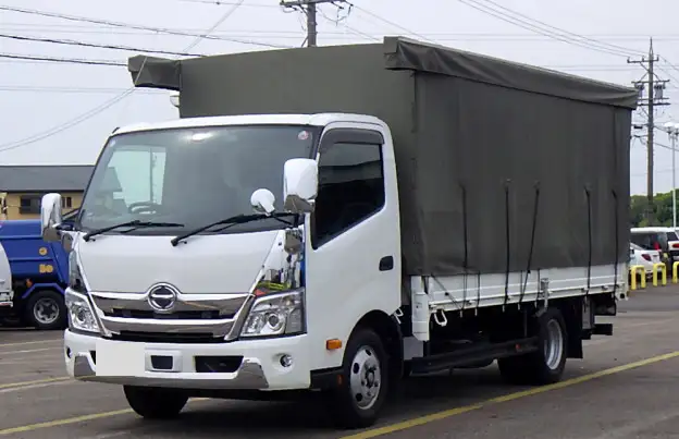 日野 デュトロ 小型 平ボディ 幌 パワーゲート の中古トラック【車両No.187034】