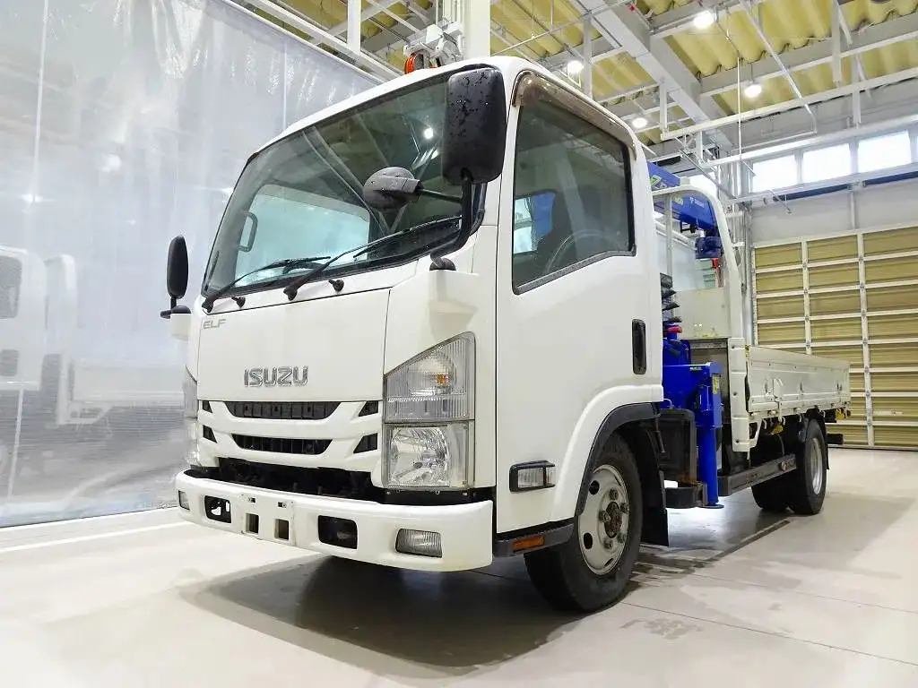 いすゞ エルフ 小型 クレーン付 4段 ラジコン の中古トラック【車両No.186776】