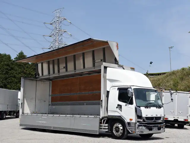 三菱 ファイター 中型/増トン ウイング ベッド QDG-FQ62F の中古トラック【車両No.187112】