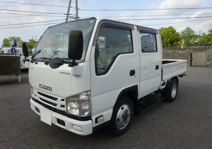 いすゞ エルフ 小型 平ボディ Wキャブ 幌 の中古トラック【車両No.187210】