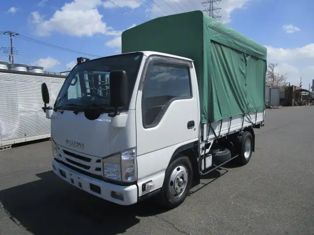 いすゞ エルフ 小型 平ボディ 幌 2RG-NKR88AN の中古トラック【車両No.187280】