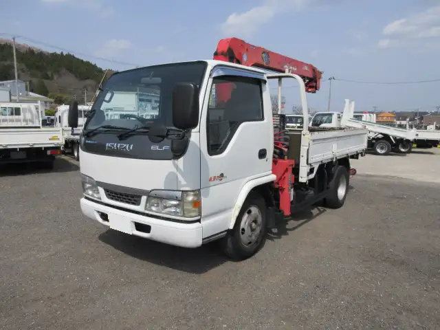 いすゞ エルフ 小型 クレーン付 4段 フックイン の中古トラック【車両No.187265】