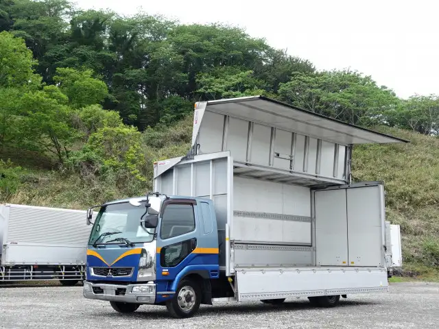 三菱 ファイター 中型/増トン ウイング エアサス ベッド の中古トラック【車両No.187573】