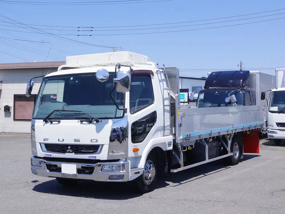 三菱 ファイター 中型/増トン 平ボディ アルミブロック ベッド の中古トラック【車両No.187486】