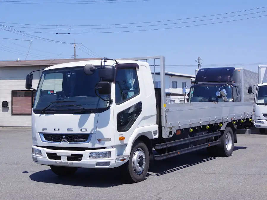 三菱 ファイター 中型/増トン 平ボディ アルミブロック ベッド の中古トラック【車両No.187494】