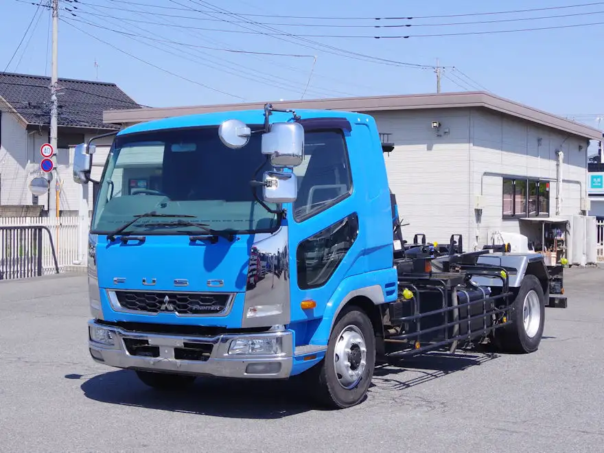 三菱 ファイター 中型/増トン アームロール ツインホイスト ベッド の中古トラック【車両No.187517】