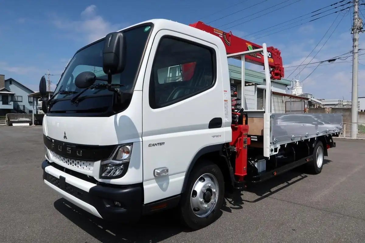 三菱 キャンター 小型 クレーン付 アルミブロック 6段 の中古トラック【車両No.187644】