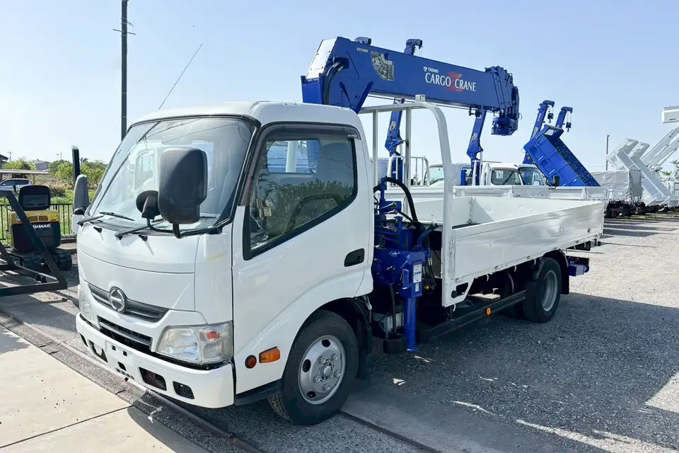 日野 デュトロ 小型 クレーン付 アルミブロック 6段 の中古トラック【車両No.188010】