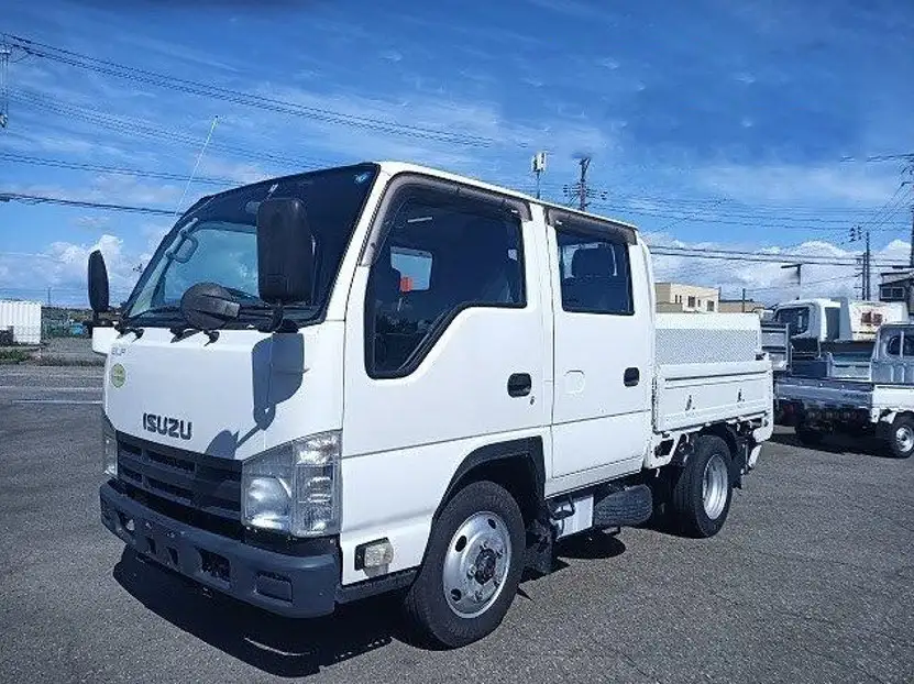 いすゞ エルフ 小型 平ボディ Wキャブ パワーゲート の中古トラック【車両No.189059】