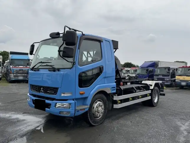 三菱 ファイター 中型/増トン アームロール ツインホイスト ベッド の中古トラック【車両No.190325】