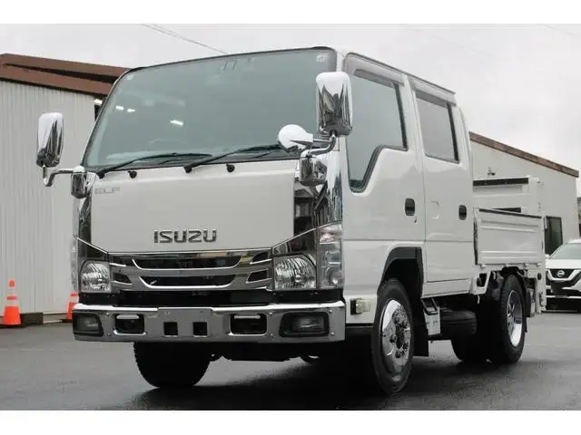 いすゞ エルフ 小型 平ボディ Wキャブ パワーゲート の中古トラック【車両No.190623】