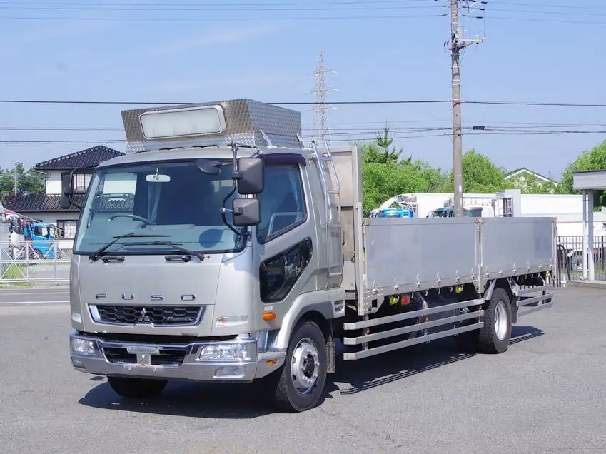 三菱 ファイター 中型/増トン 平ボディ 床鉄板 アルミブロック の中古トラック【車両No.190625】