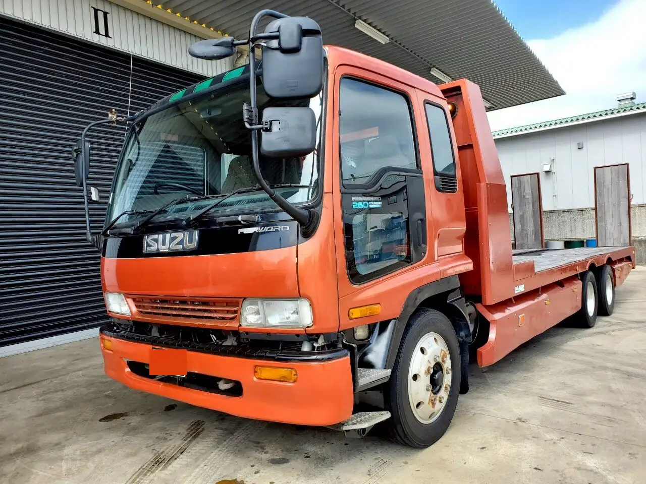 いすゞ フォワード 中型/増トン 車両重機運搬 ウインチ ベッド の中古トラック【車両No.190809】