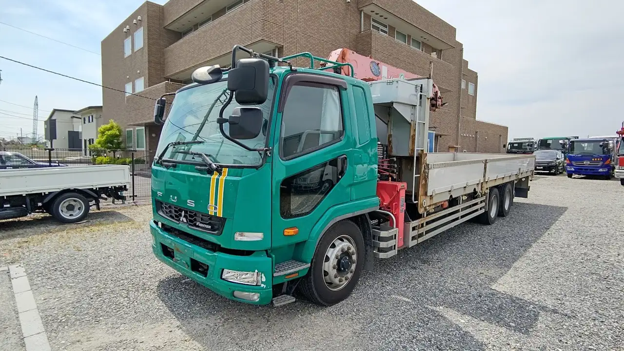 三菱 ファイター 中型/増トン クレーン付 アルミブロック 4段 の中古トラック【車両No.189922】