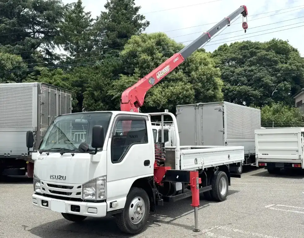 いすゞ エルフ 小型 クレーン付 4段 ラジコン の中古トラック【車両No.190794】