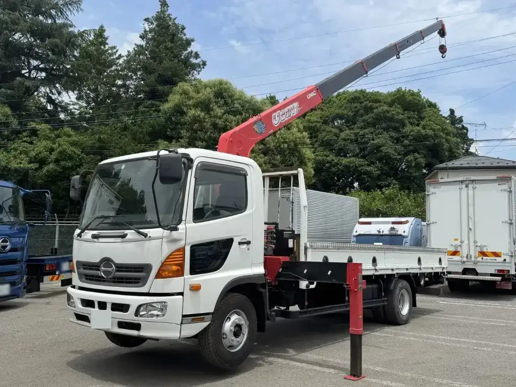 日野 レンジャー 中型/増トン クレーン付 床鉄板 5段 の中古トラック【車両No.190812】