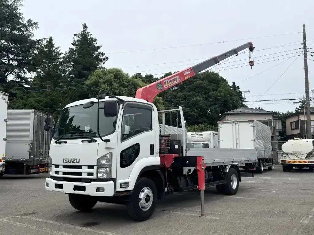 いすゞ フォワード 中型/増トン クレーン付 アルミブロック 4段 の中古トラック【車両No.190798】