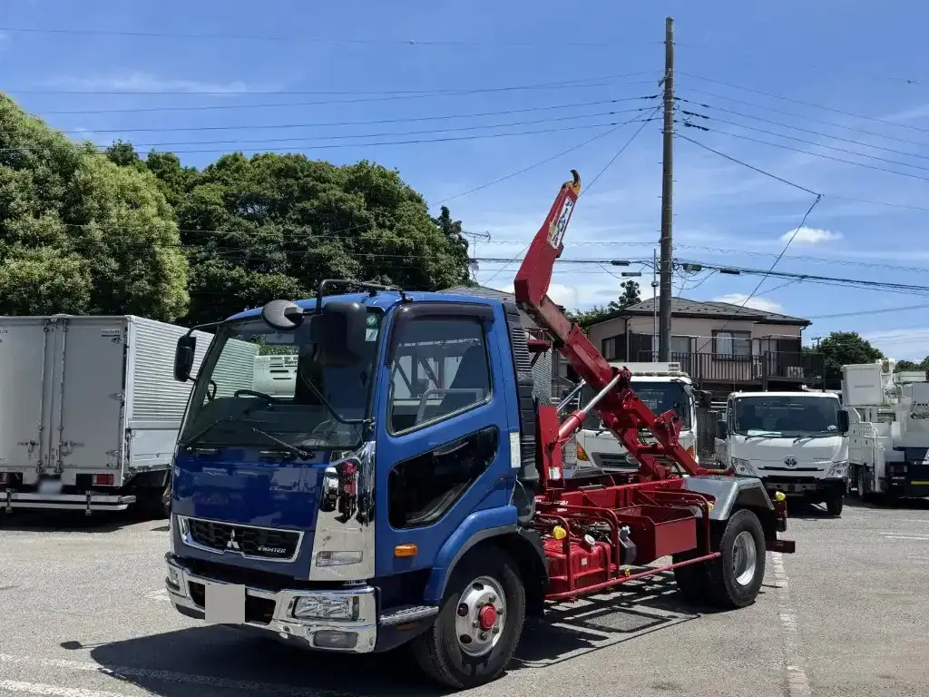三菱 ファイター 中型/増トン アームロール ツインホイスト TKG-FK71F の中古トラック【車両No.190784】