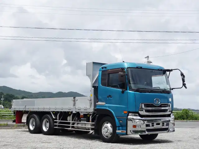 日産UD クオン 大型 平ボディ 床鉄板 アルミブロック の中古トラック【車両No.193502】
