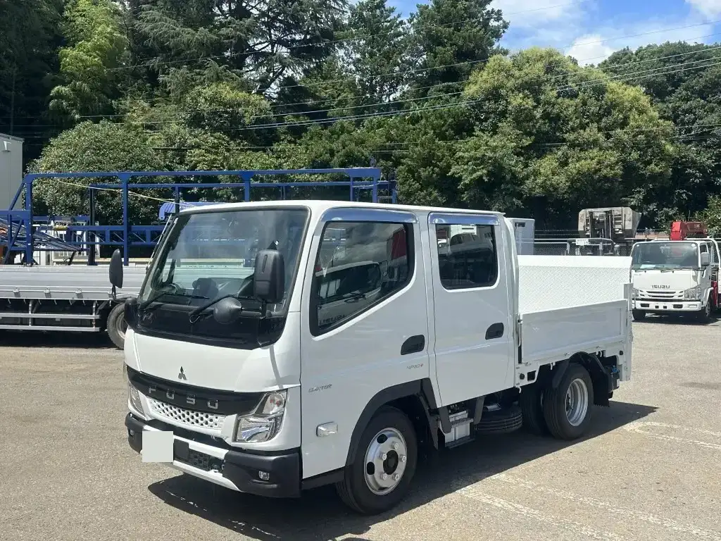 三菱 キャンター 小型 平ボディ Wキャブ パワーゲート の中古トラック【車両No.193915】